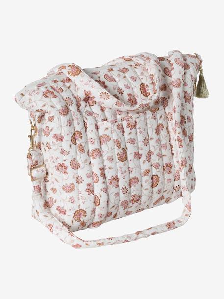 Wickeltasche PLUME, personalisierbar blau indien blume+rosa/folklore blumen+rosa/hippie vintage+weiß bedruckt+weiß geblümt/flora+weiß pfeilsymbole 15