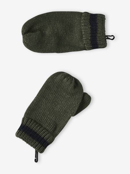 Jungen-Set: Mütze, Rundschal & Handschuhe - khaki - 6