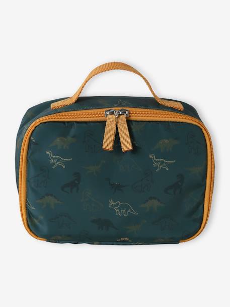 Jungen Lunchbag mit Dinos - tannengrün - 2