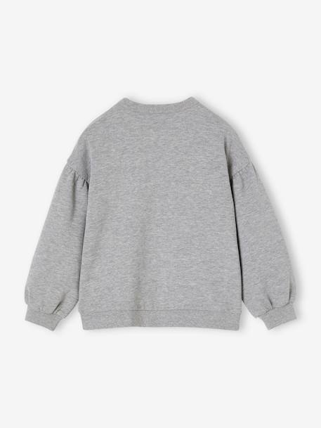 Mädchen Sport-Sweatshirt grau meliert 3