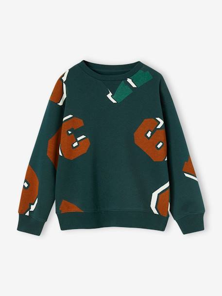 Jungen Sweatshirt tannengrün 2