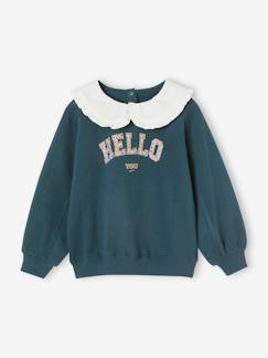 Mädchen Sweatshirt mit Bubikragen  [numero-image]