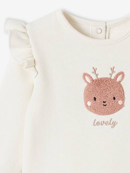 Baby-Set: Sweatshirt & Hose beige+beige meliert+rosa+rosa nude+wollweiß 31