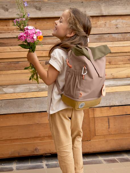 Kinder Rolltop-Rucksack NATURE LÄSSIG - blau+braun+grün - 20