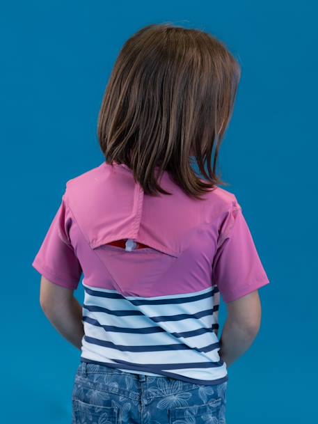 Kinder Strandshirt mit Rettungsweste, UV-Schutz FLOATEE gelb+rosa+rot 12