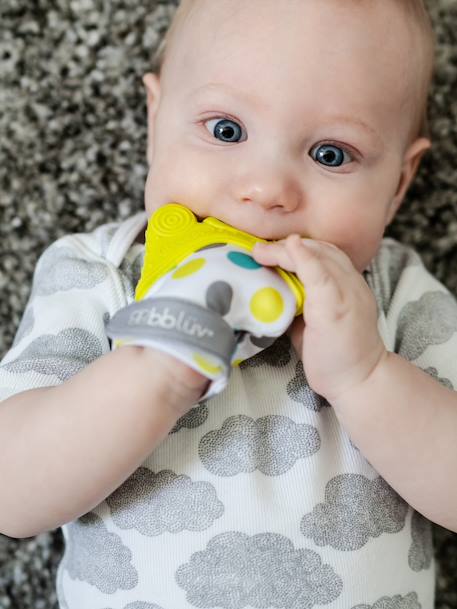 Baby Beiß-Handschuh aus Silikon GLÜV Bblüv blau+grün 4