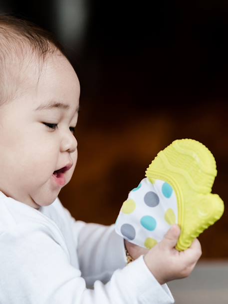 Baby Beiß-Handschuh aus Silikon GLÜV Bblüv blau+grün 5