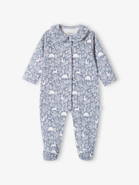 2er-Pack Baby Strampler, Bio-Baumwolle - jeansblau+pudrig rosa - 3