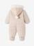 Baby Winter-Overall aus Flanell mit Recycling-Polyester beige golden 2