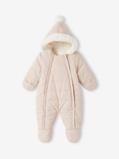 Babymode-Mäntel, Jacken, Overalls & Ausfahrsäcke-Baby Winter-Overall aus Flanell mit Recycling-Polyester