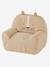 Weicher Kinderzimmer Sessel TIGER mit Musselin-Bezug, personalisierbar pulver beige 2