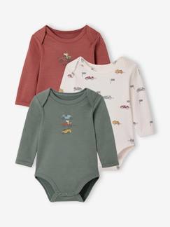 Babymode-3er-Pack Baby Schlupfbodys, lange Ärmel Oeko-Tex