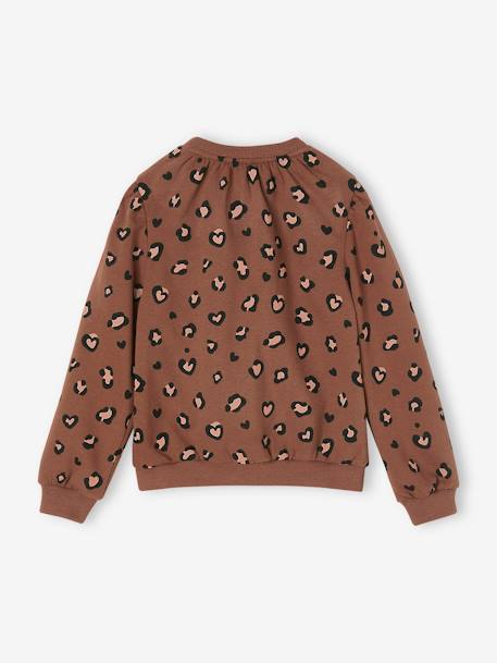 Mädchen Sweatshirt - altrosa+schokolade - 7