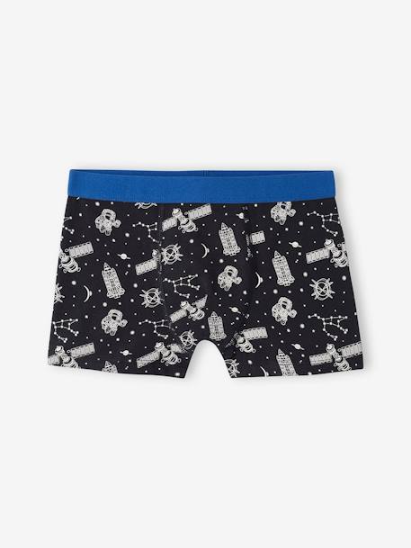 5er-Pack Jungen Boxershorts aus Stretch, Weltraum Oeko-Tex - königsblau - 4