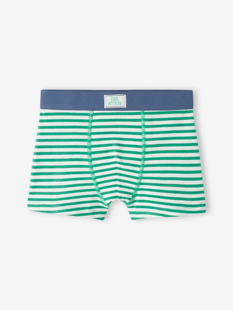 5er-Pack Jungen Boxershorts aus Stretch, Skater grün 2