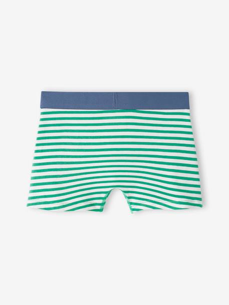 5er-Pack Jungen Boxershorts aus Stretch, Skater grün 7