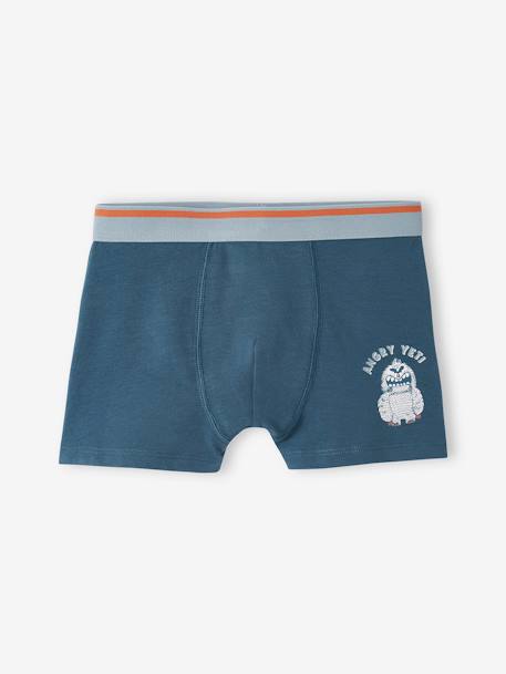 5er-Pack Jungen Stretch-Boxershorts, Yeti - graublau - 6