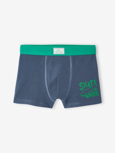 5er-Pack Jungen Boxershorts aus Stretch, Skater grün 3