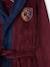 Jungen Fleece-Morgenmantel mit Wappen bordeaux 2