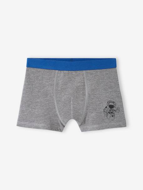 5er-Pack Jungen Boxershorts aus Stretch, Weltraum Oeko-Tex - königsblau - 5