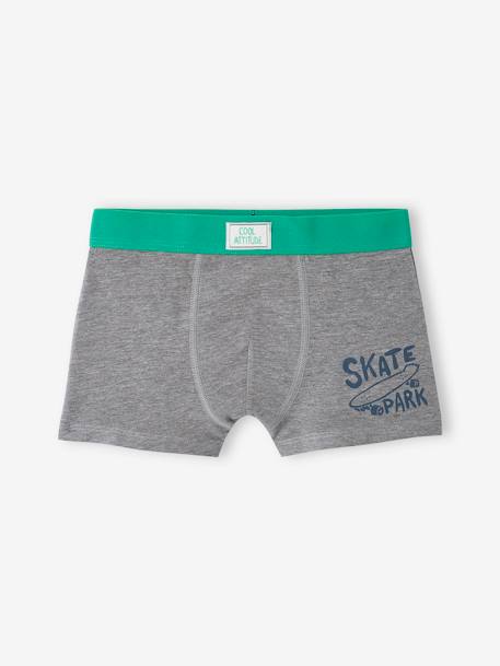 5er-Pack Jungen Boxershorts aus Stretch, Skater - grün - 4