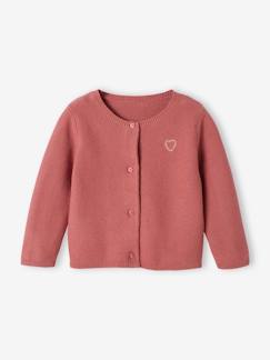 Baby Strickjacke Herz BASIC Oeko-Tex, personalisierbar -  - [numero-image]