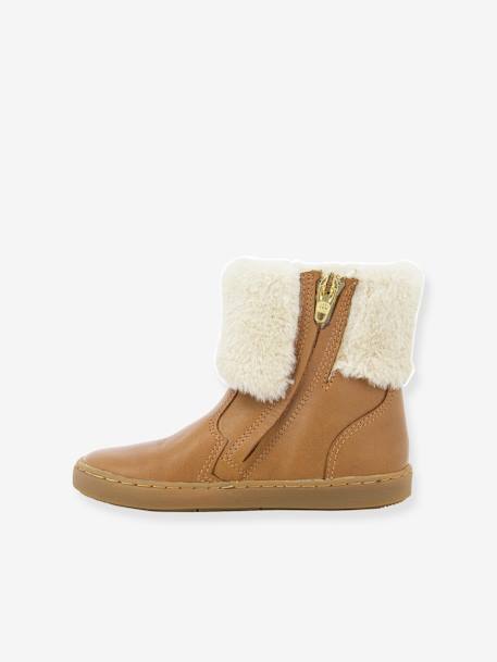 Warme Baby Boots Play Boots Fur SHOO POM camel 3