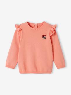 Babymode-Pullover, Strickjacken & Sweatshirts-Baby Pullover mit Volants