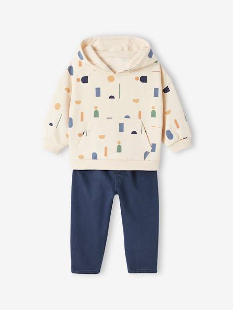 Baby-Set: Sweatshirt & Hose nachtblau 2