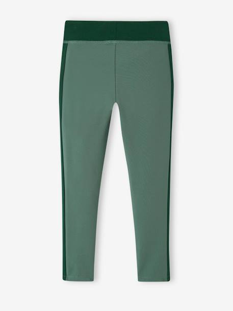 Mädchen Sport-Leggings - grau meliert+grün+koralle+marine+marine+pudrig rosa - 5