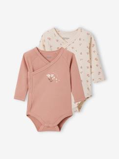 Babymode-2er-Pack Baby Wickelbodys, lange Ärmel Oeko-Tex