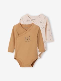 Babymode-Bodys-2er-Pack Baby Wickelbodys, lange Ärmel Oeko-Tex