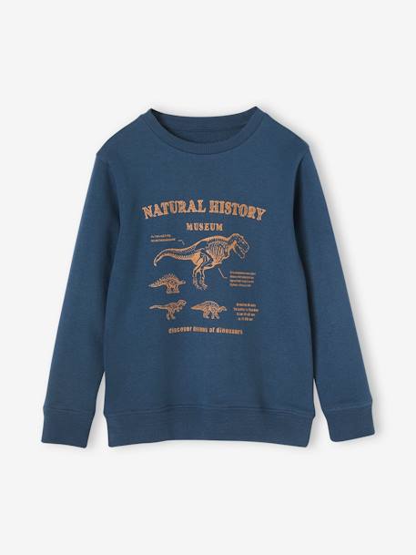 Jungen Sweatshirt BASIC - nachtblau+pekannüsse - 2