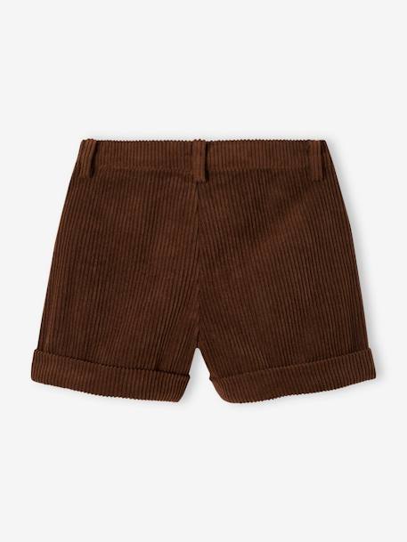 Mädchen Shorts aus Cord, Bundweite verstellbar hellbraun 2