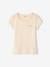 3er-Pack Mädchen T-Shirts, Ripp Oeko-Tex rosa nude 3