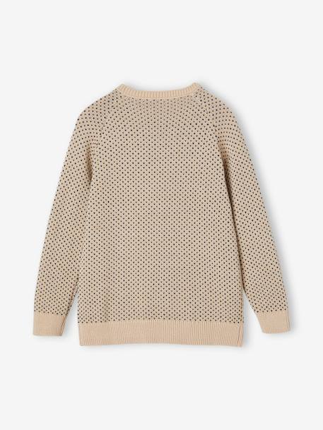 Jungen Strickpullover Oeko-Tex wollweiß 2