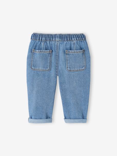 Baby Jeans mit Dehnbund blue stone+dunkelblau 2