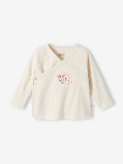 Babymode-Shirts & Rollkragenpullover-Shirts-Baby Wickeljacke BASIC Oeko-Tex