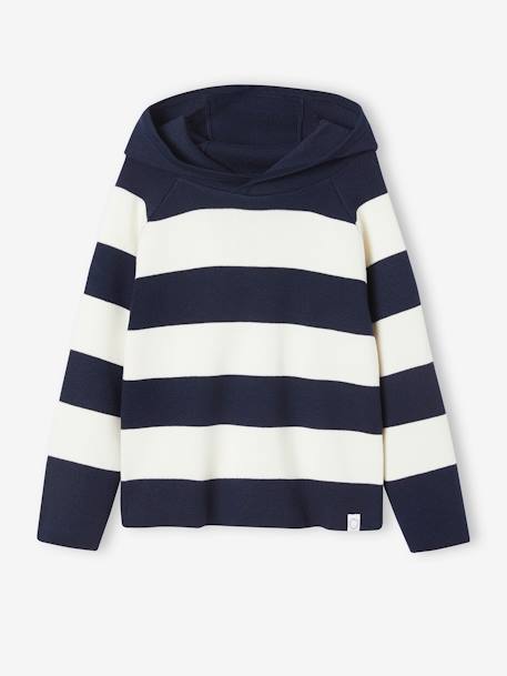 Jungen Kapuzenpullover Oeko-Tex - blau+marine - 5