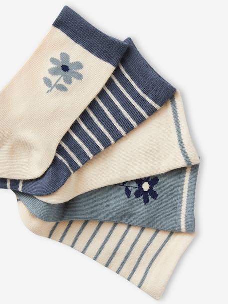 5er-Pack Mädchen Socken BASIC Oeko-Tex marine 2