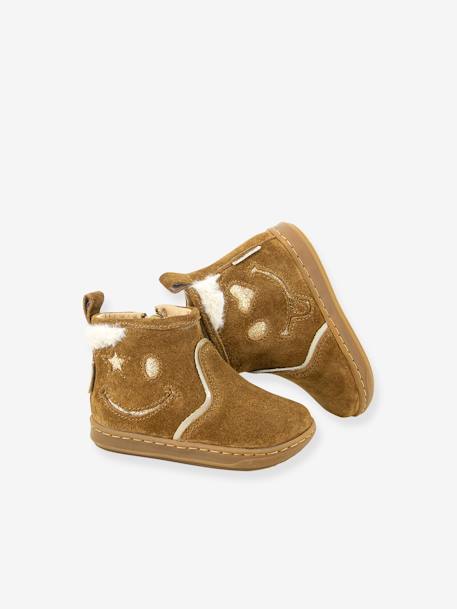 Baby Boots Bouba Joy Velours Glitter SHOO POM - camel - 1