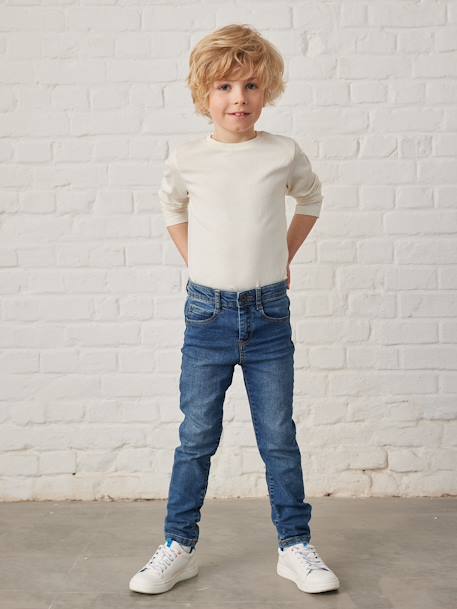 Jungen Slim-Fit-Jeans WATERLESS, Hüftweite REGULAR Oeko Tex blue stone+dark blue+double stone+dunkelgrau 3