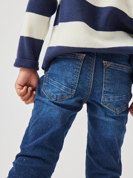 Jungen Slim-Fit-Jeans WATERLESS, Hüftweite REGULAR Oeko Tex blue stone+dark blue+double stone+dunkelgrau 18