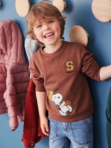 Jungen Sweatshirt PEANUTS SNOOPY mokka 2