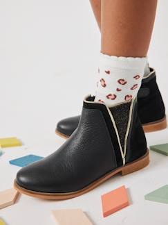 Kinderschuhe-Mädchenschuhe-Boots & Stiefeletten-Mädchen Boots mit Reißverschluss und Dehneinsatz