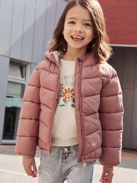 Mädchen Light-Steppjacke mit Kapuze - blush+himmelblau+moosgrün+senfgelb - 8