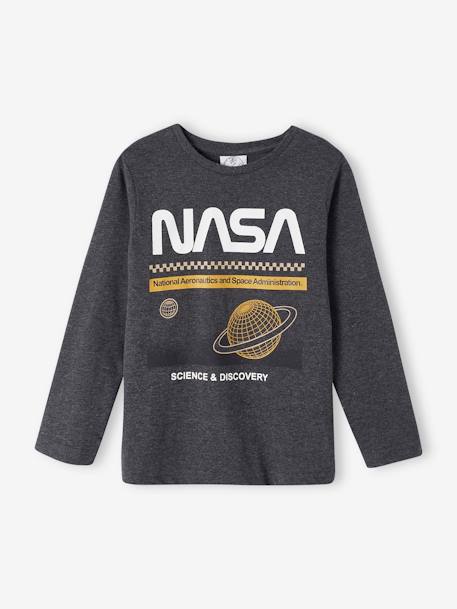 Jungen Shirt NASA dunkelgrau meliert 1