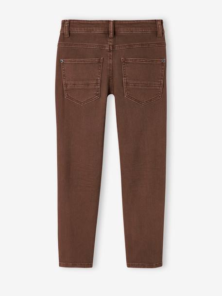 Jungen Slim-Fit-Hose, Hüftweite SLIM, Bundweite verstellbar beige+blau+graugrün+grün+khaki+nachtblau+schokolade+terrakotta farbe 30