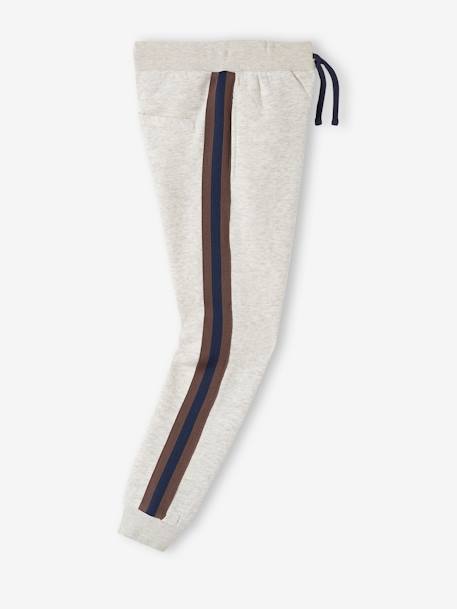 Jungen Joggpants mit Seitenstreifen - beige meliert - 2