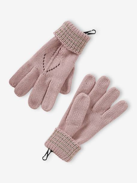 Mädchen-Set: Mütze, Schal & Handschuhe pudrig rosa 4